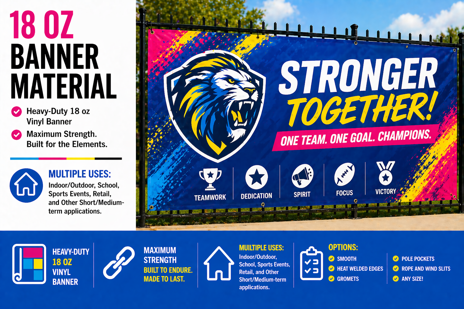18oz Banner