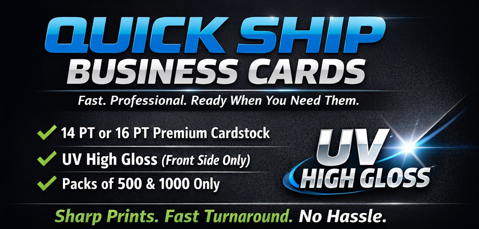 QUICK SHIP BUSINESS CARDS